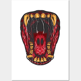 Funny Beast Mouth for Masks Posters and Art